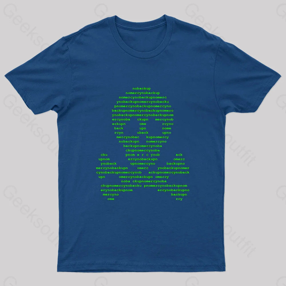 No Backup Mercy Geek T-Shirt Navy / S