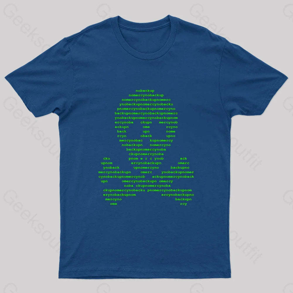 No Backup Mercy Geek T-Shirt Navy / S