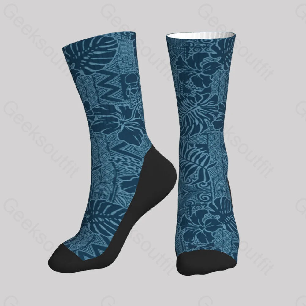 No Hope Hawaiian Pattern Men’s Socks