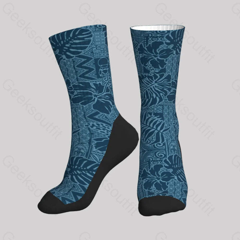 No Hope Hawaiian Pattern Men’s Socks