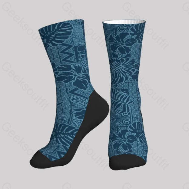 No Hope Hawaiian Pattern Men’s Socks