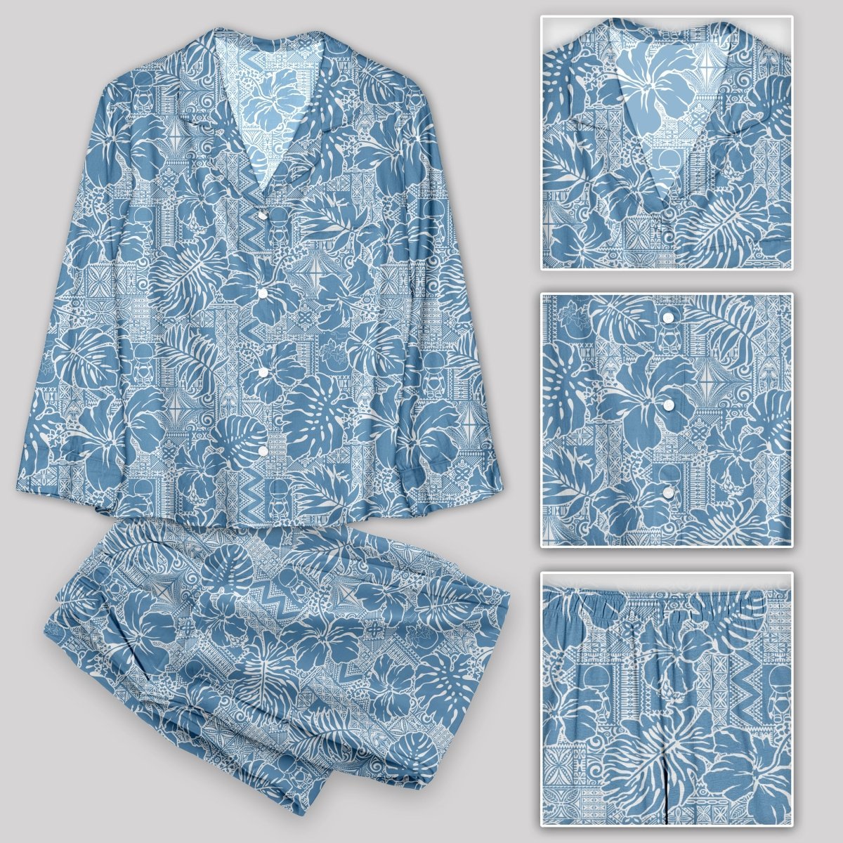 No Hope Hawaiian Pattern Pajamas Set - Geeksoutfit