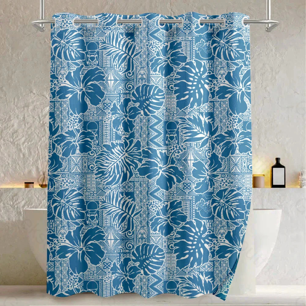 No Hope Hawaiian Pattern Shower Curtain 90*180Cm(36*71In) / Geeksc002