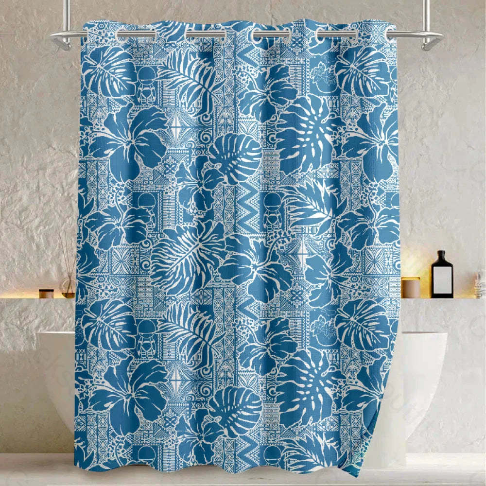No Hope Hawaiian Pattern Shower Curtain 90*180Cm(36*71In) / Geeksc002