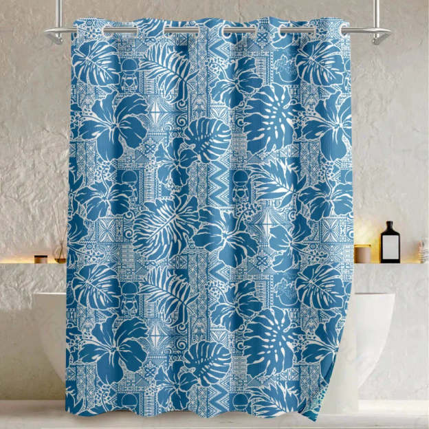 No Hope Hawaiian Pattern Shower Curtain 90*180Cm(36*71In) / Geeksc002