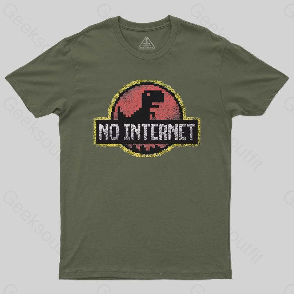 No Internet T-Shirt - Geeksoutfit