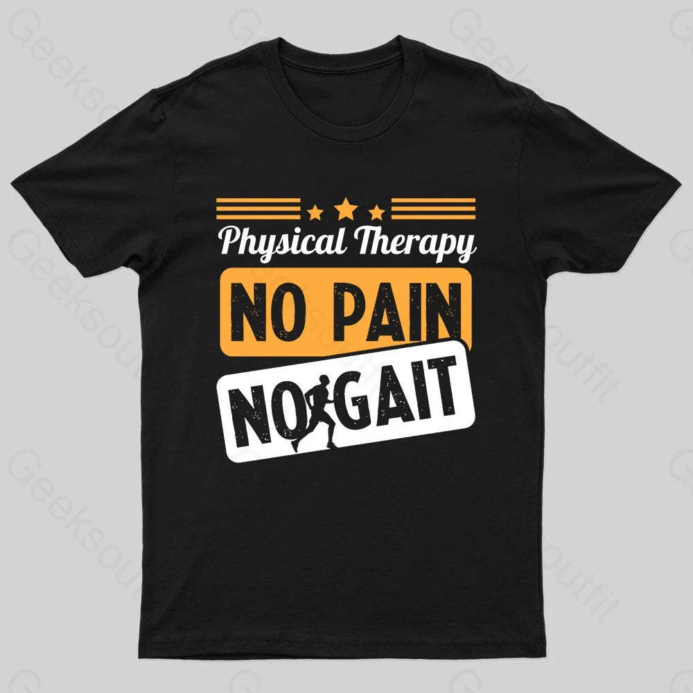 No Pain Gait Geek T-Shirt Black / S
