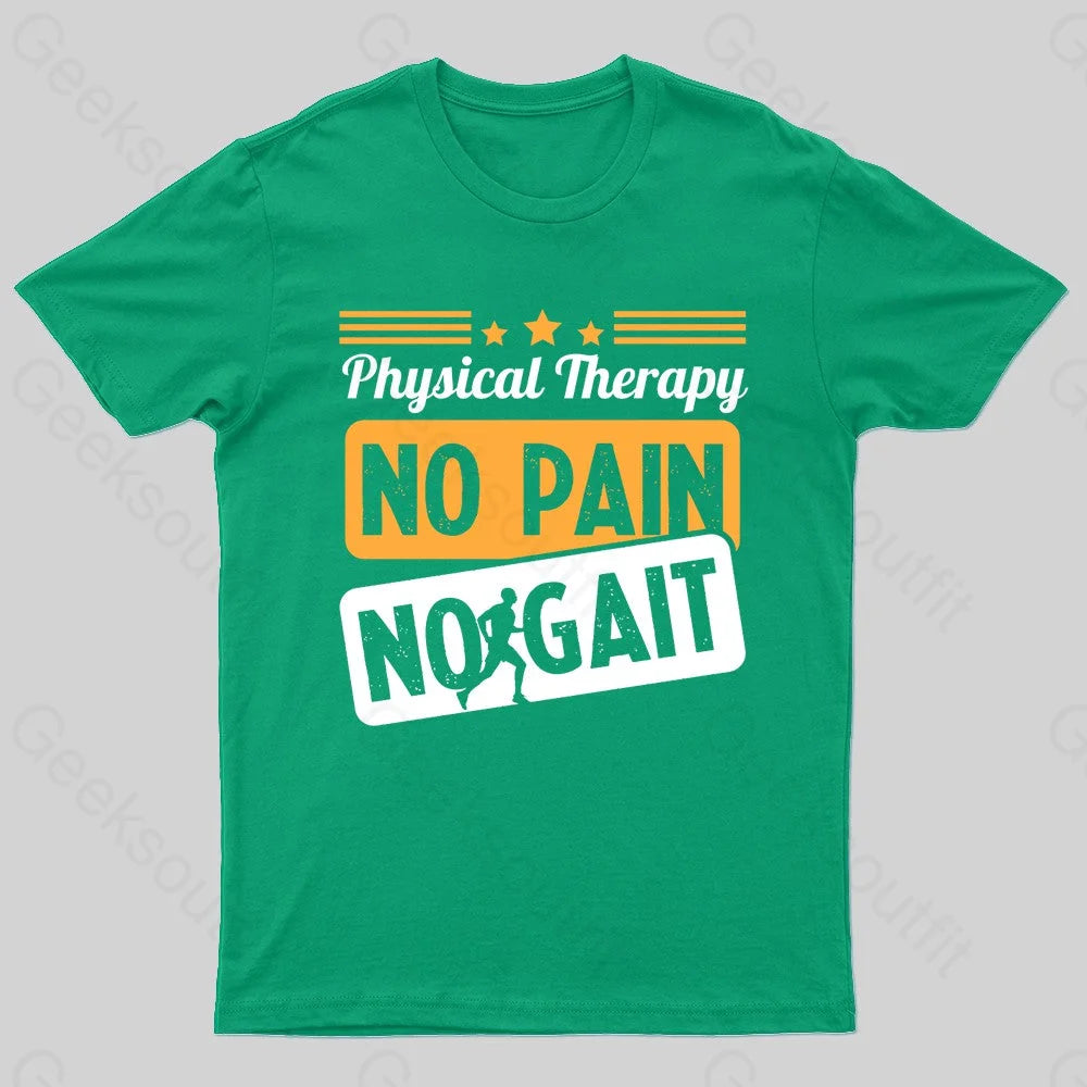 No Pain Gait Geek T-Shirt Green / S