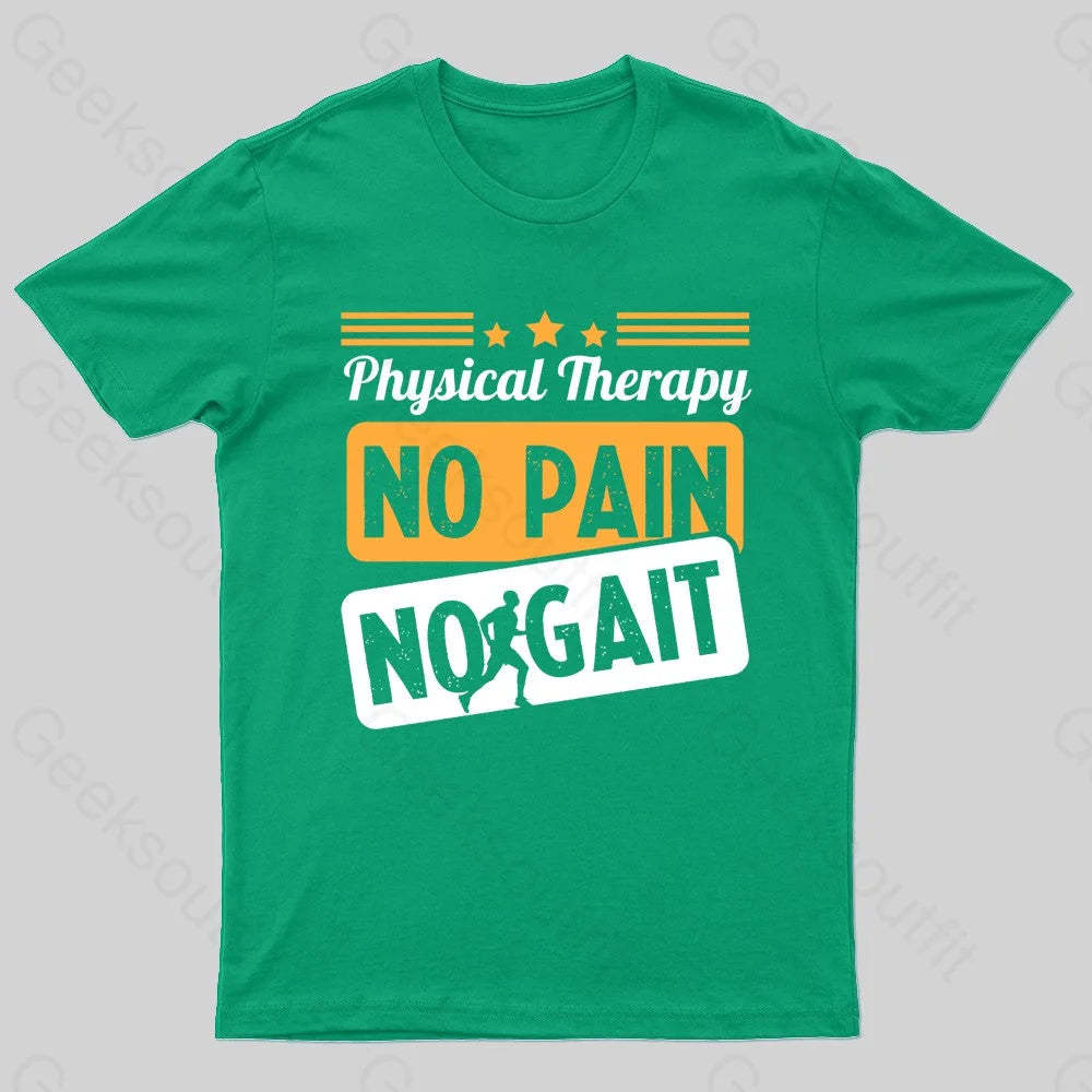 No Pain Gait Geek T-Shirt Green / S