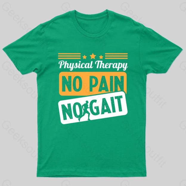 No Pain Gait Geek T-Shirt Green / S