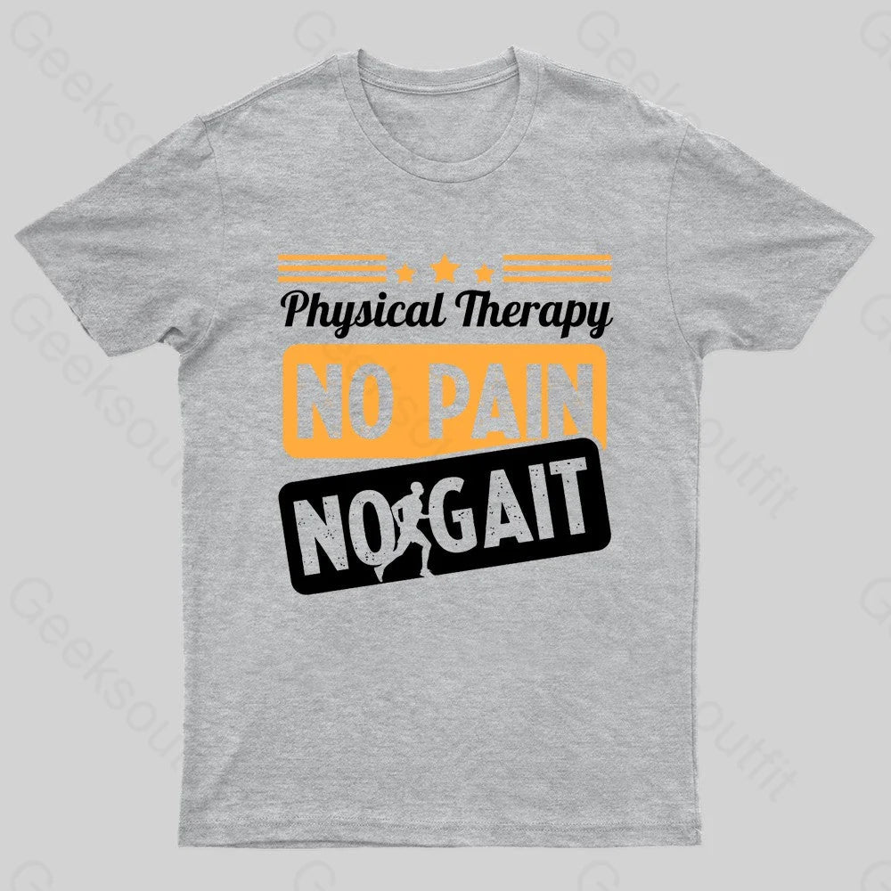 No Pain Gait Geek T-Shirt Grey / S