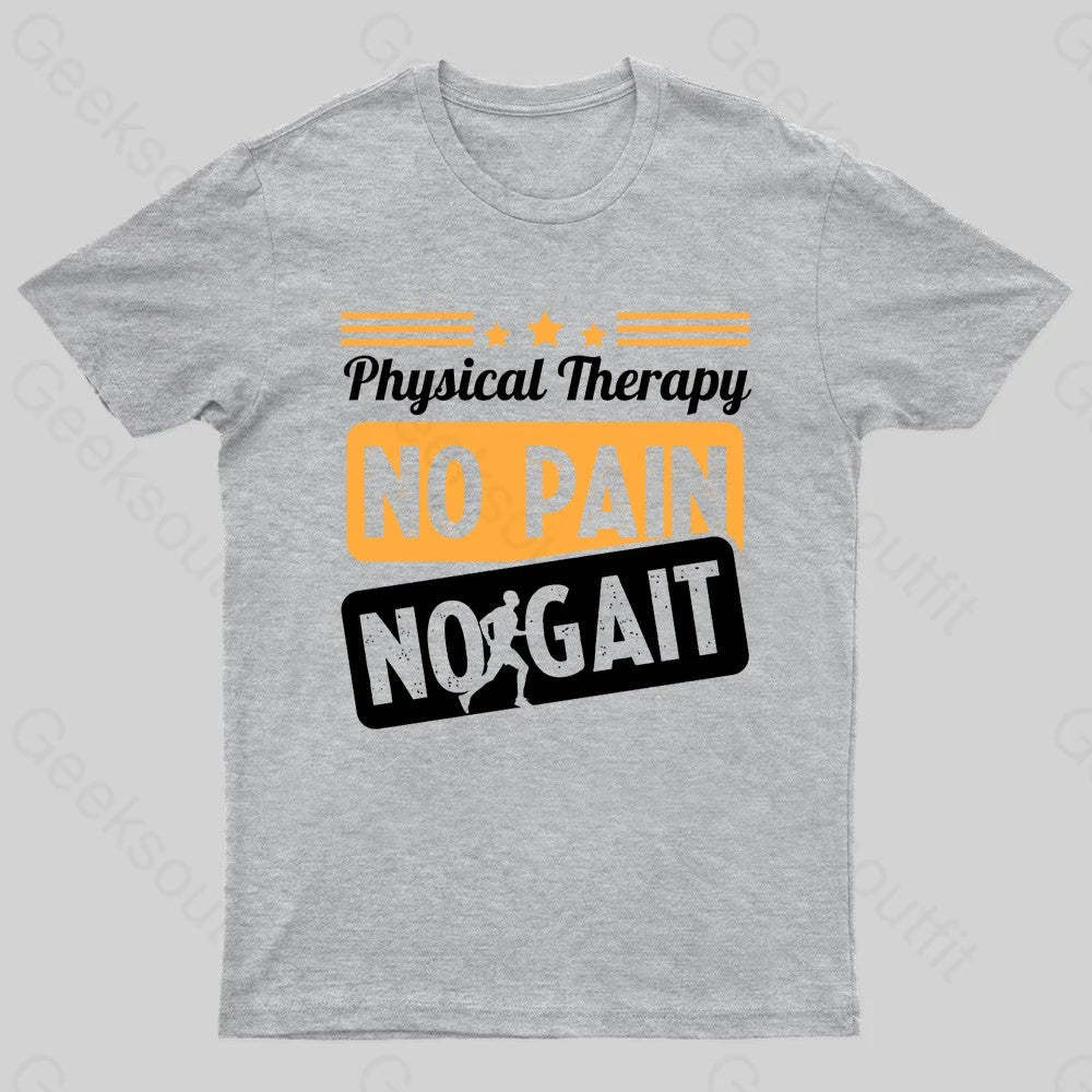 No Pain Gait Geek T-Shirt Grey / S