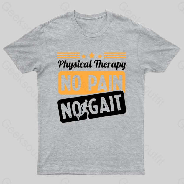No Pain Gait Geek T-Shirt Grey / S