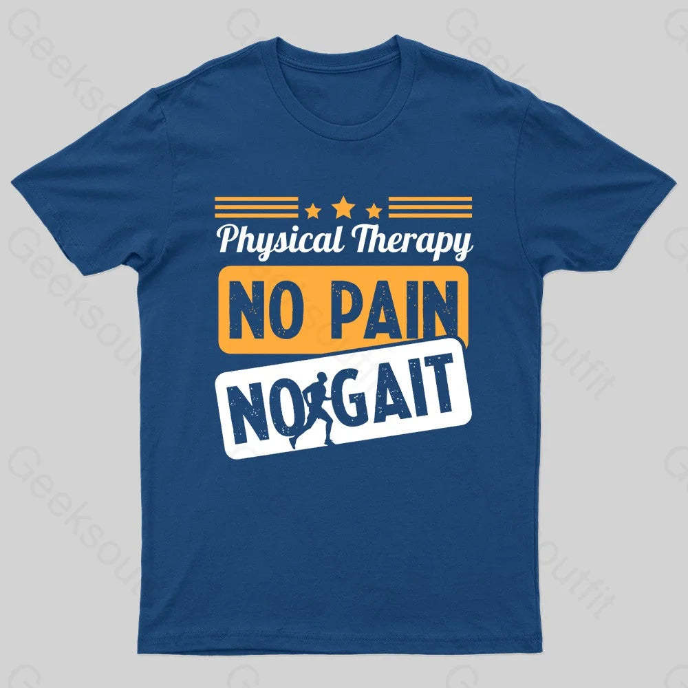No Pain Gait Geek T-Shirt Navy / S
