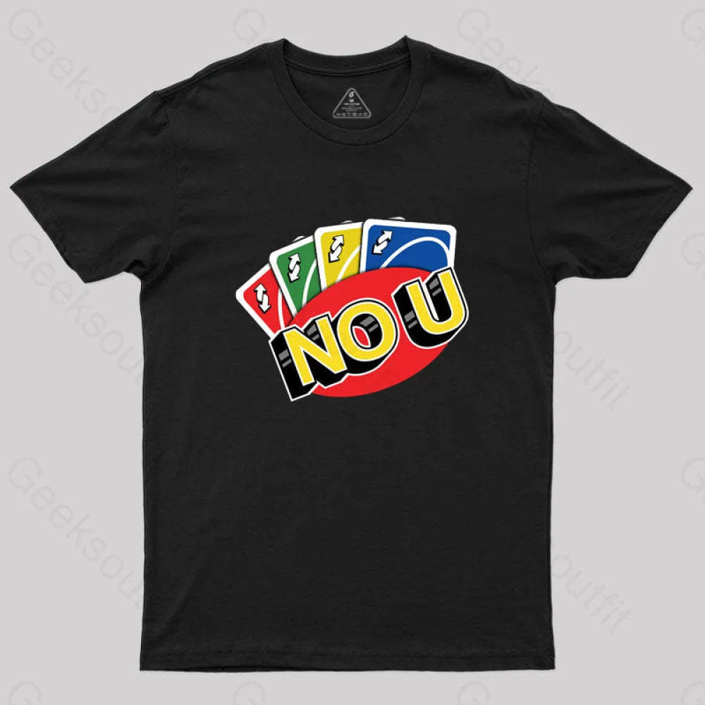 No U Funny Game T-Shirt Black / S