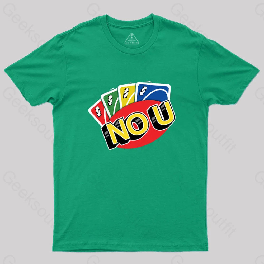 No U Funny Game T-Shirt Green / S