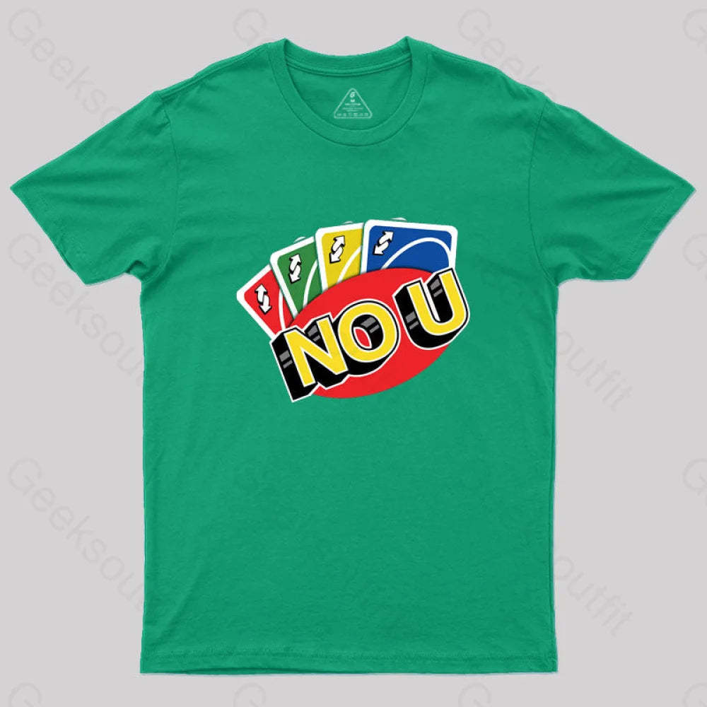 No U Funny Game T-Shirt Green / S
