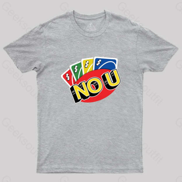 No U Funny Game T-Shirt Grey / S