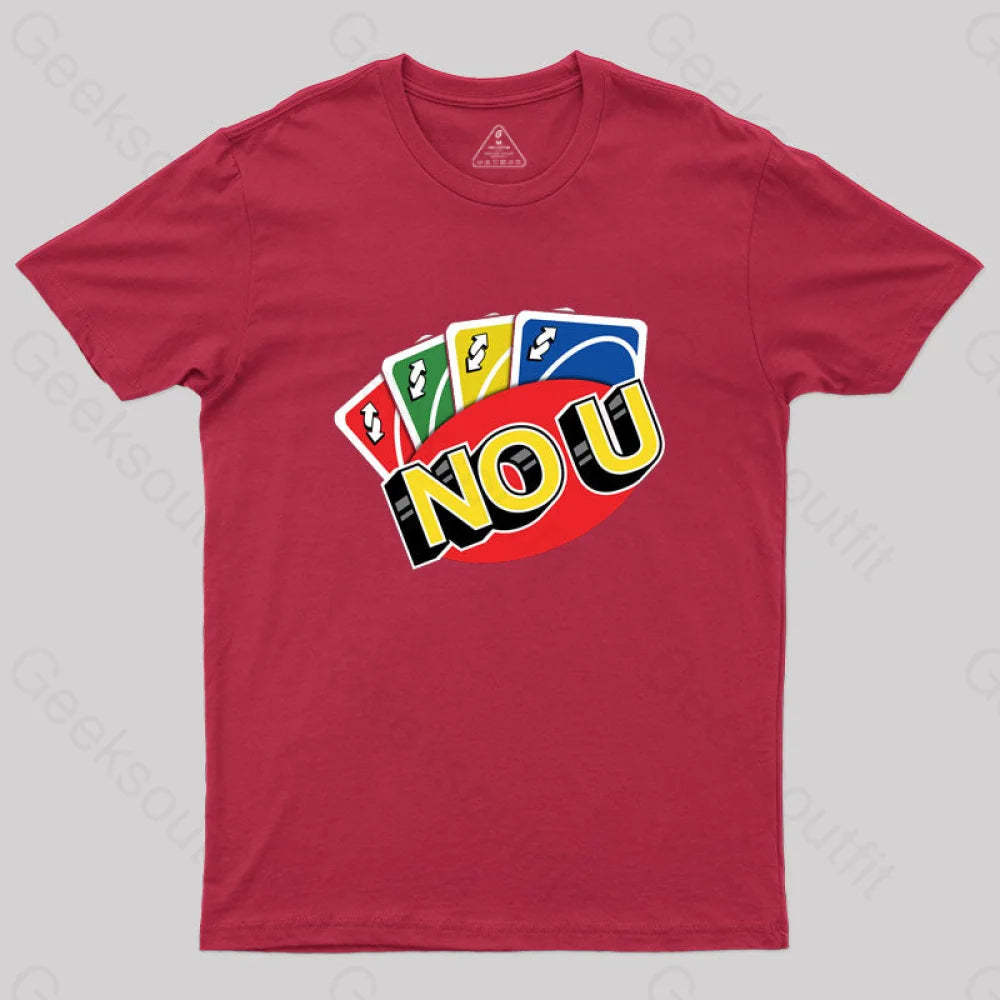 No U Funny Game T-Shirt Red / S
