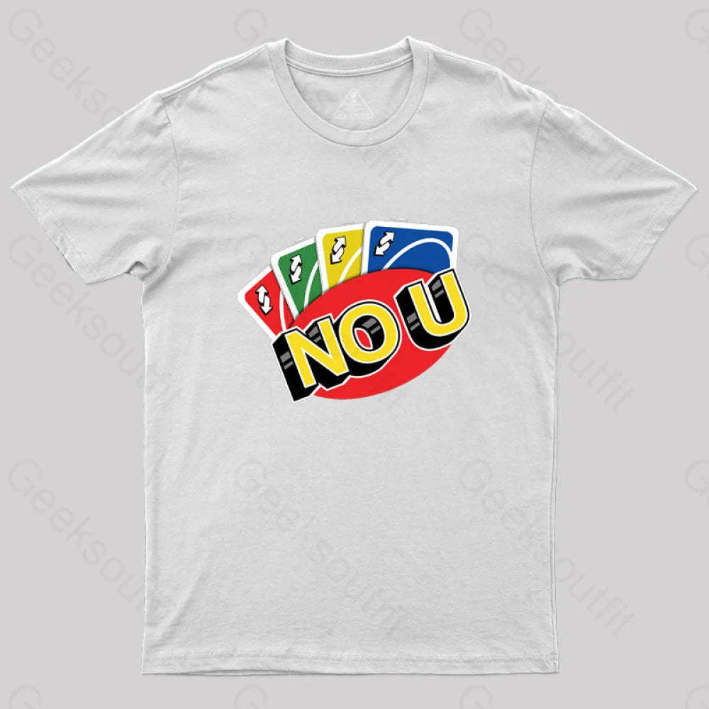 No U Funny Game T-Shirt White / S