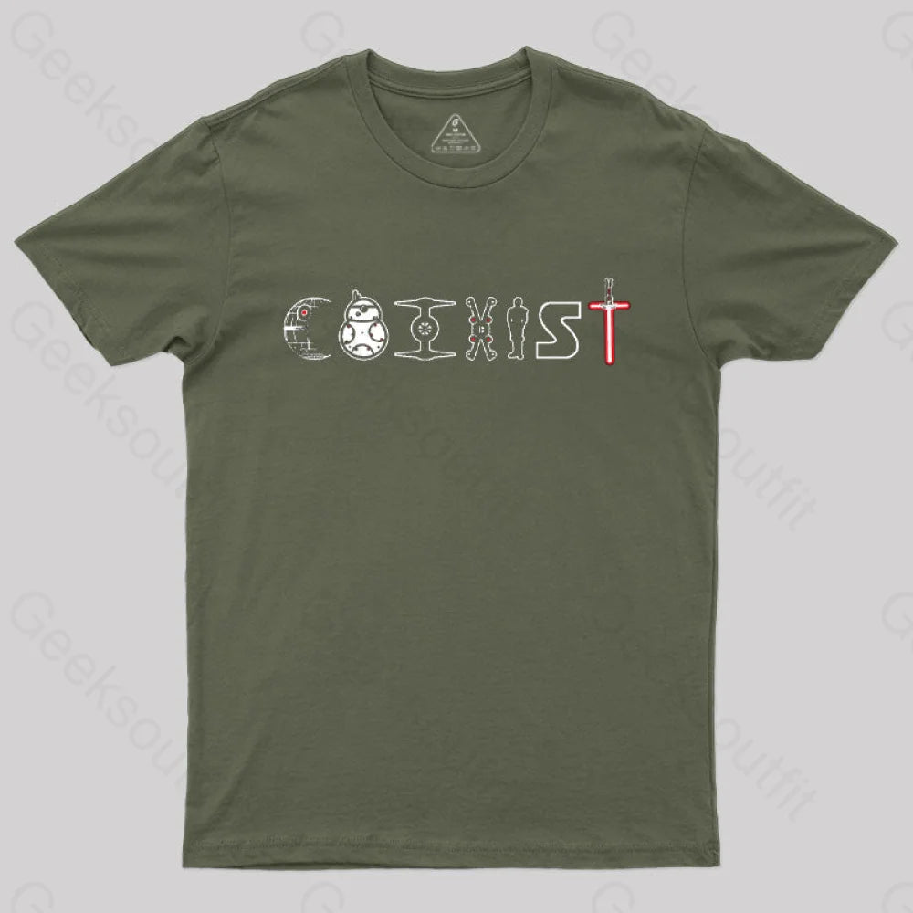 No Wars T-Shirt Army Green / S