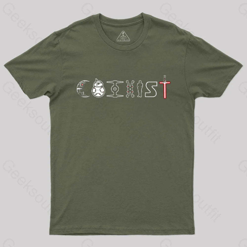 No Wars T-Shirt Army Green / S