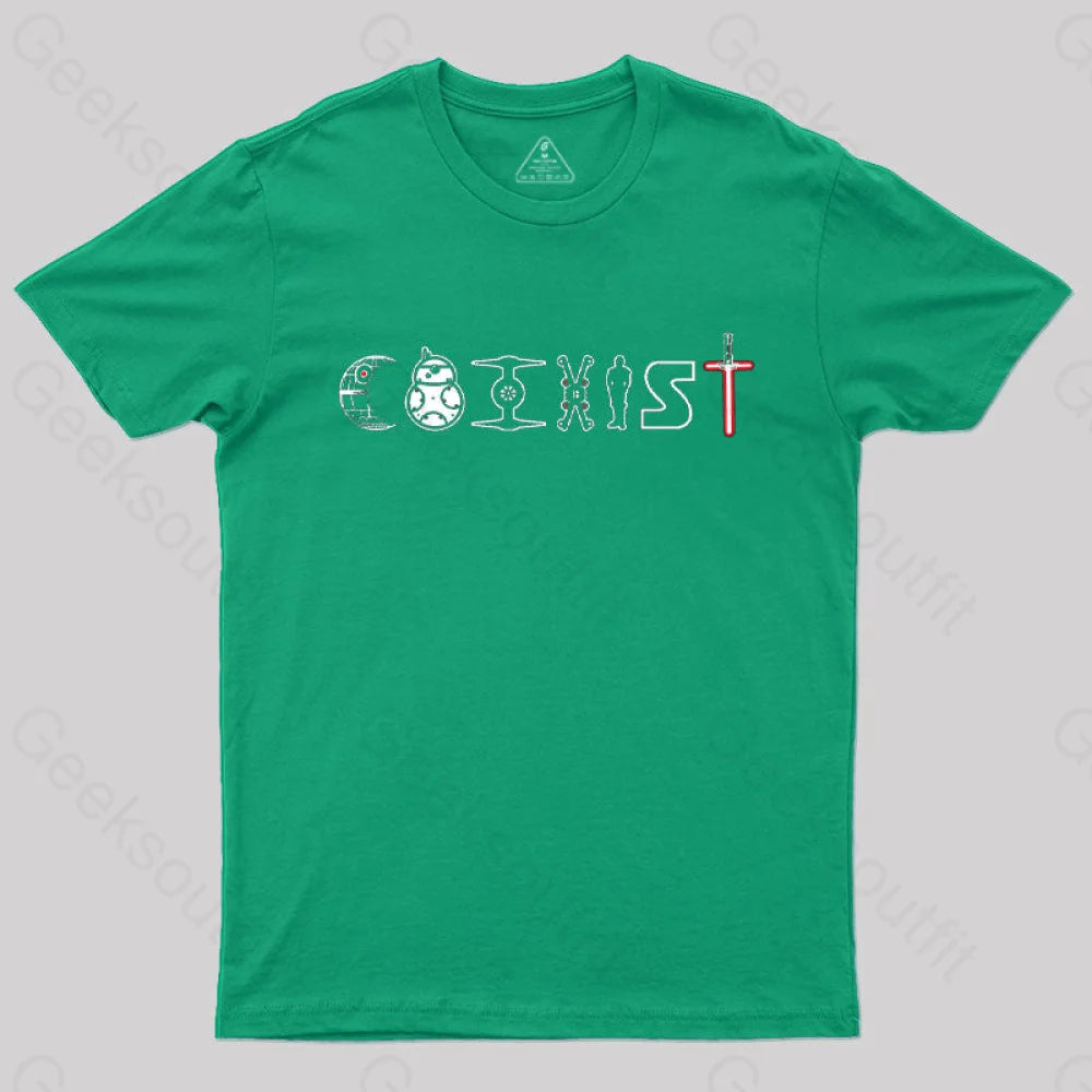 No Wars T-Shirt Green / S