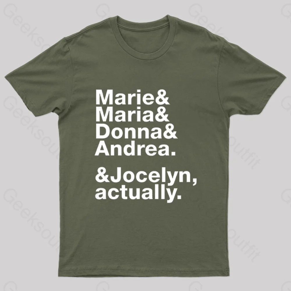 Nobel Wome Nerd T-Shirt Army Green / S