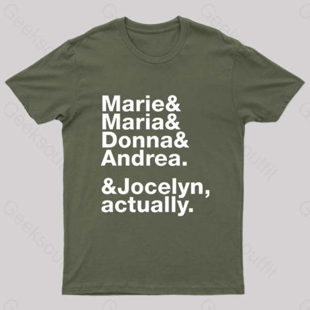 Nobel Wome Nerd T-Shirt Army Green / S