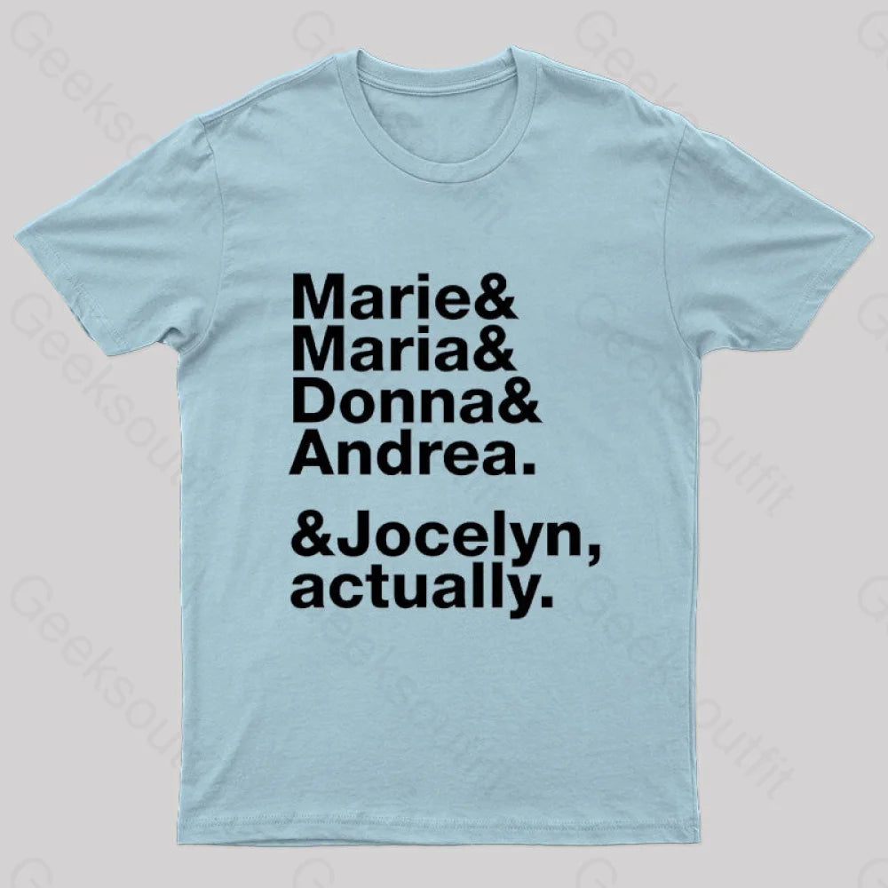 Nobel Wome Nerd T-Shirt Light Blue / S