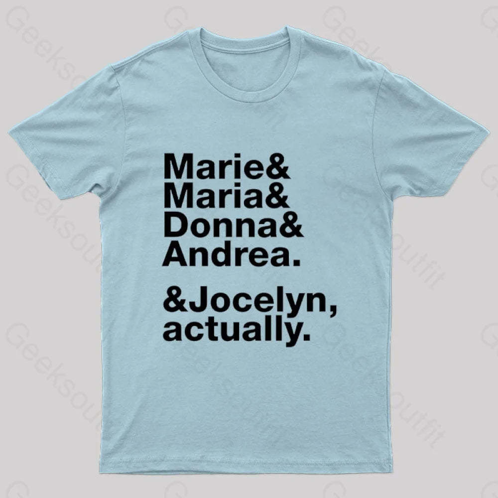 Nobel Wome Nerd T-Shirt Light Blue / S