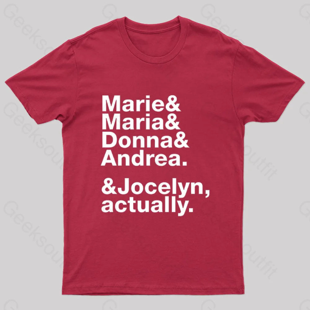 Nobel Wome Nerd T-Shirt Red / S