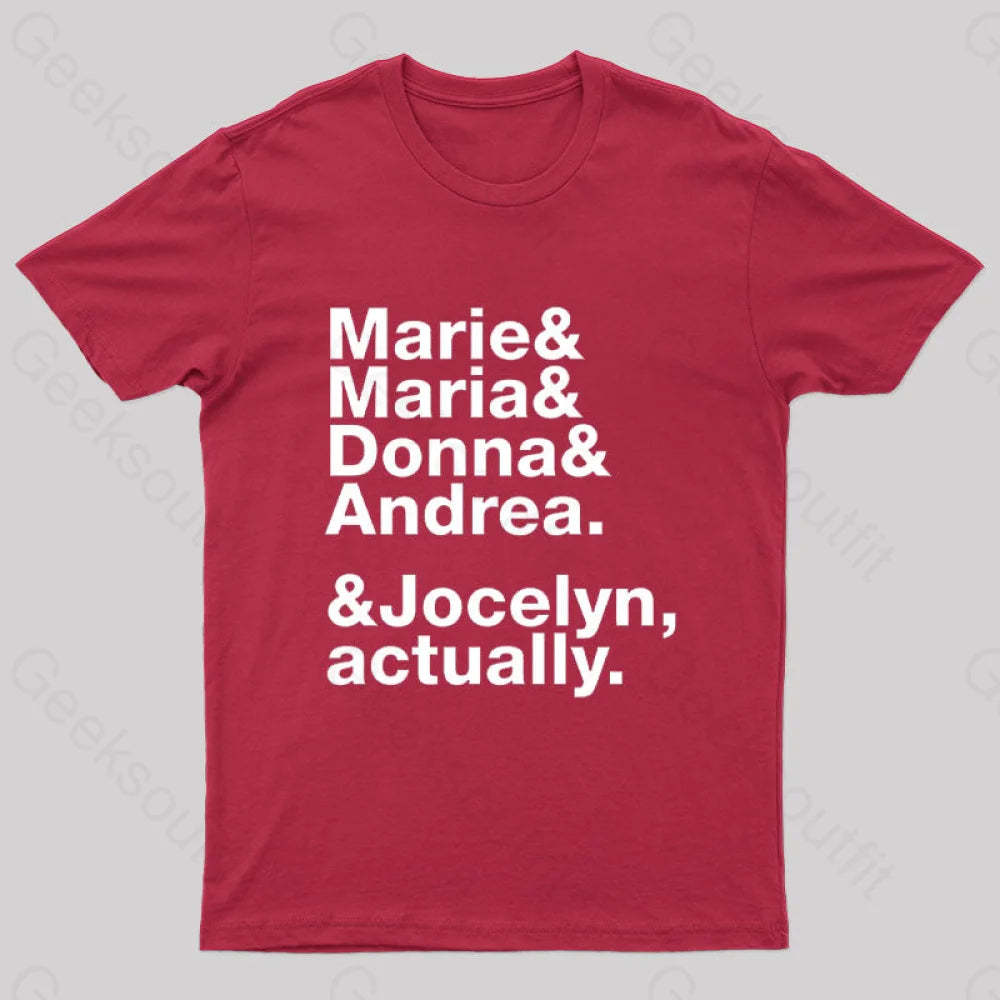 Nobel Wome Nerd T-Shirt Red / S