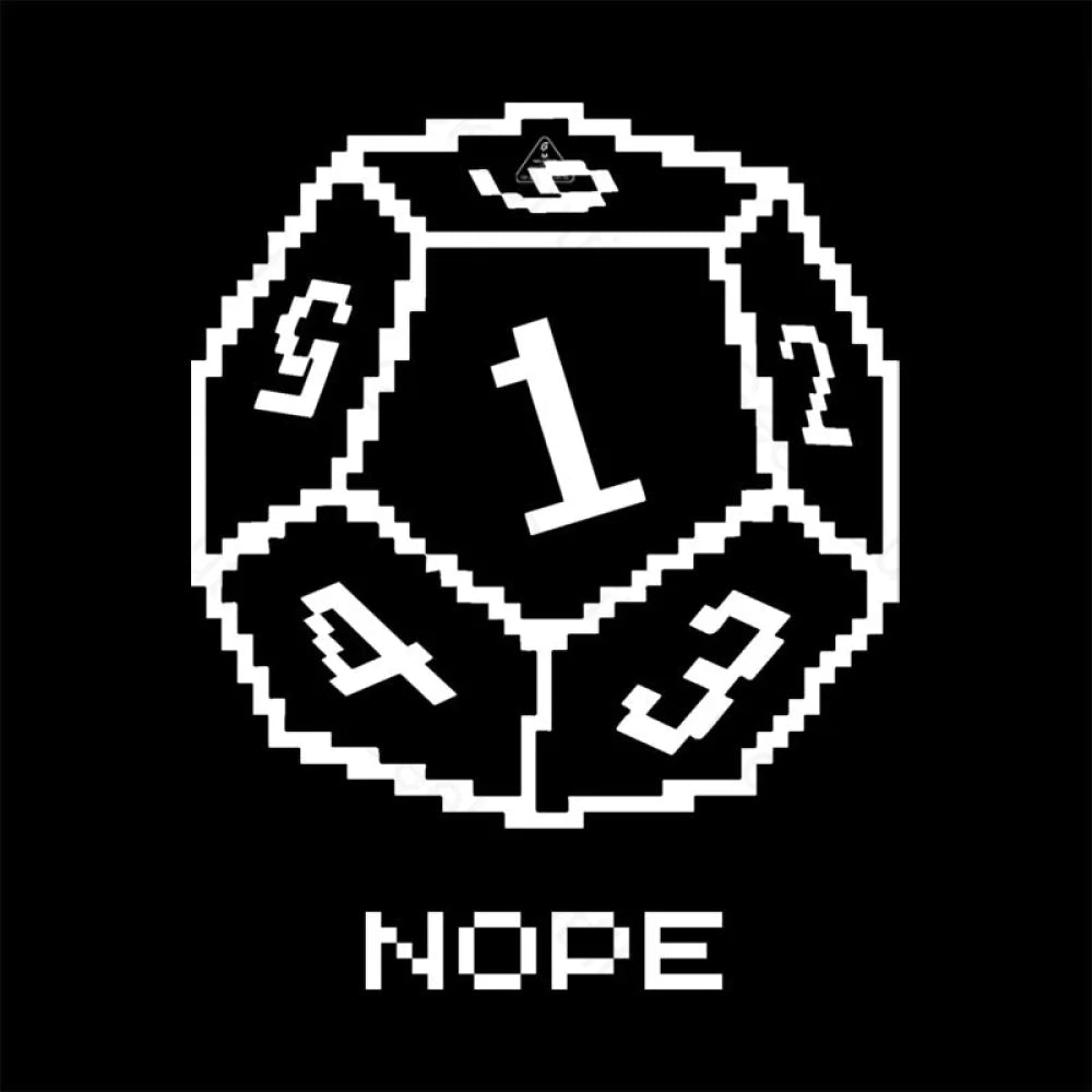 Nope Pixel Rpg Dice T-Shirt