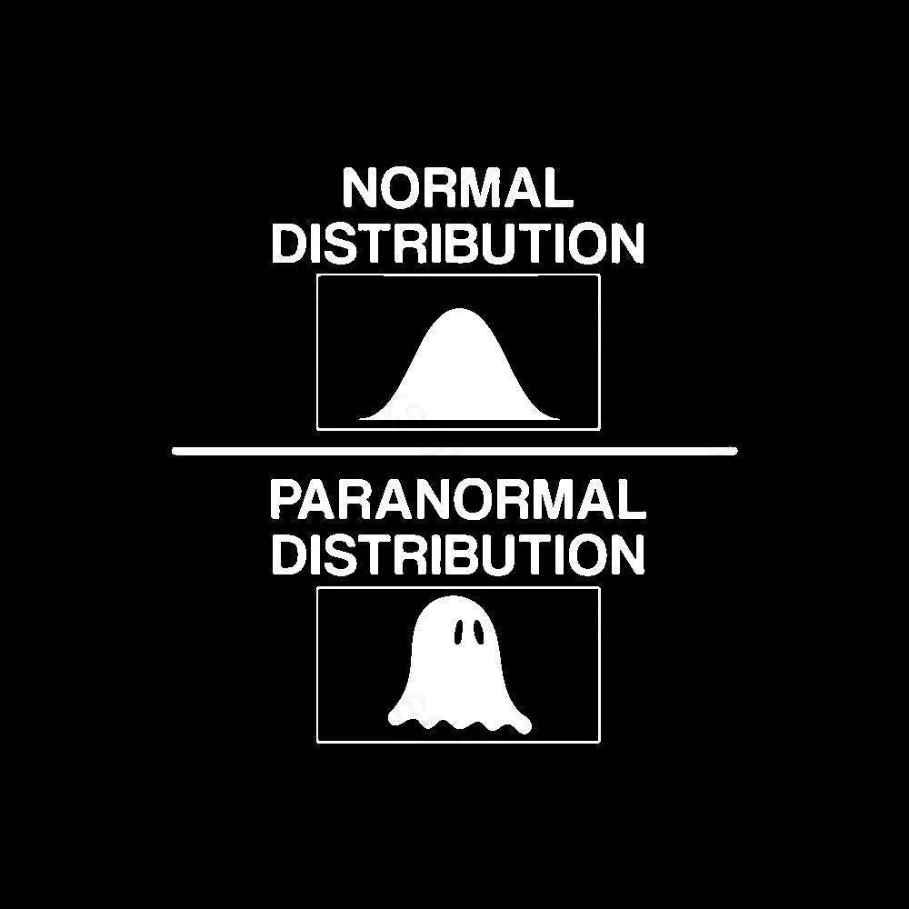 Normal Distribution Paranormal Nerd T-Shirt