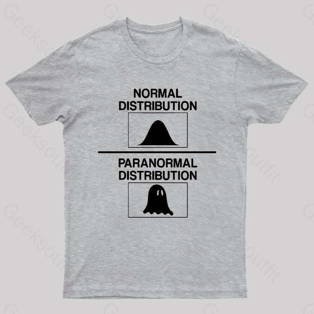 Normal Distribution Paranormal Nerd T-Shirt Grey / S