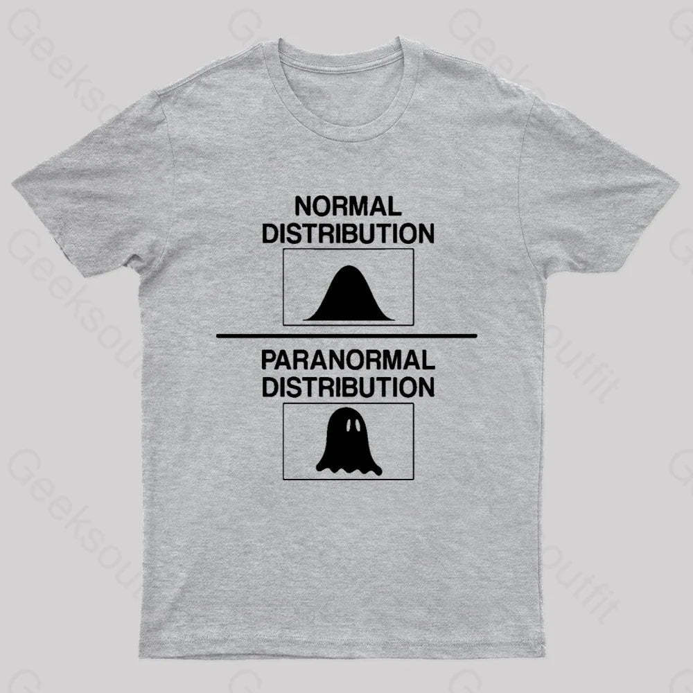 Normal Distribution Paranormal Nerd T-Shirt Grey / S