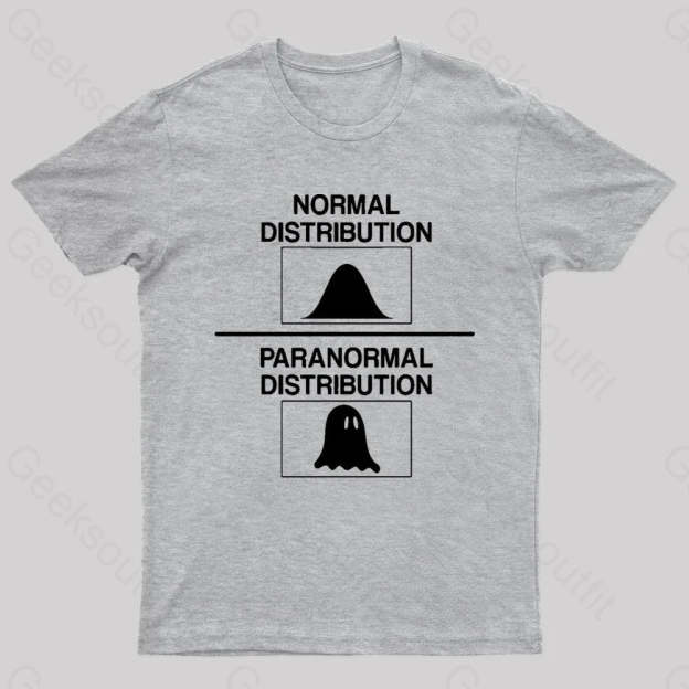 Normal Distribution Paranormal Nerd T-Shirt Grey / S