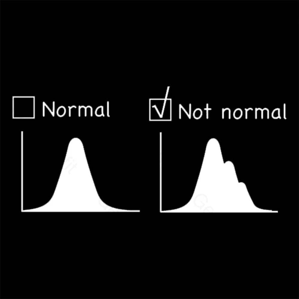 Normal Vs Not Distribution Nerd T-Shirt