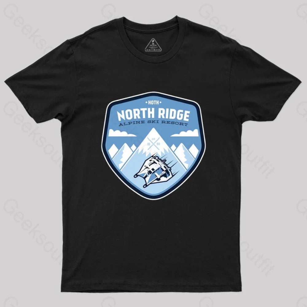 North Ridge Ski Resort T-Shirt Black / S