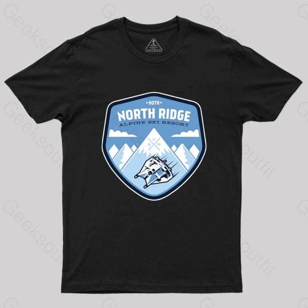 North Ridge Ski Resort T-Shirt Black / S
