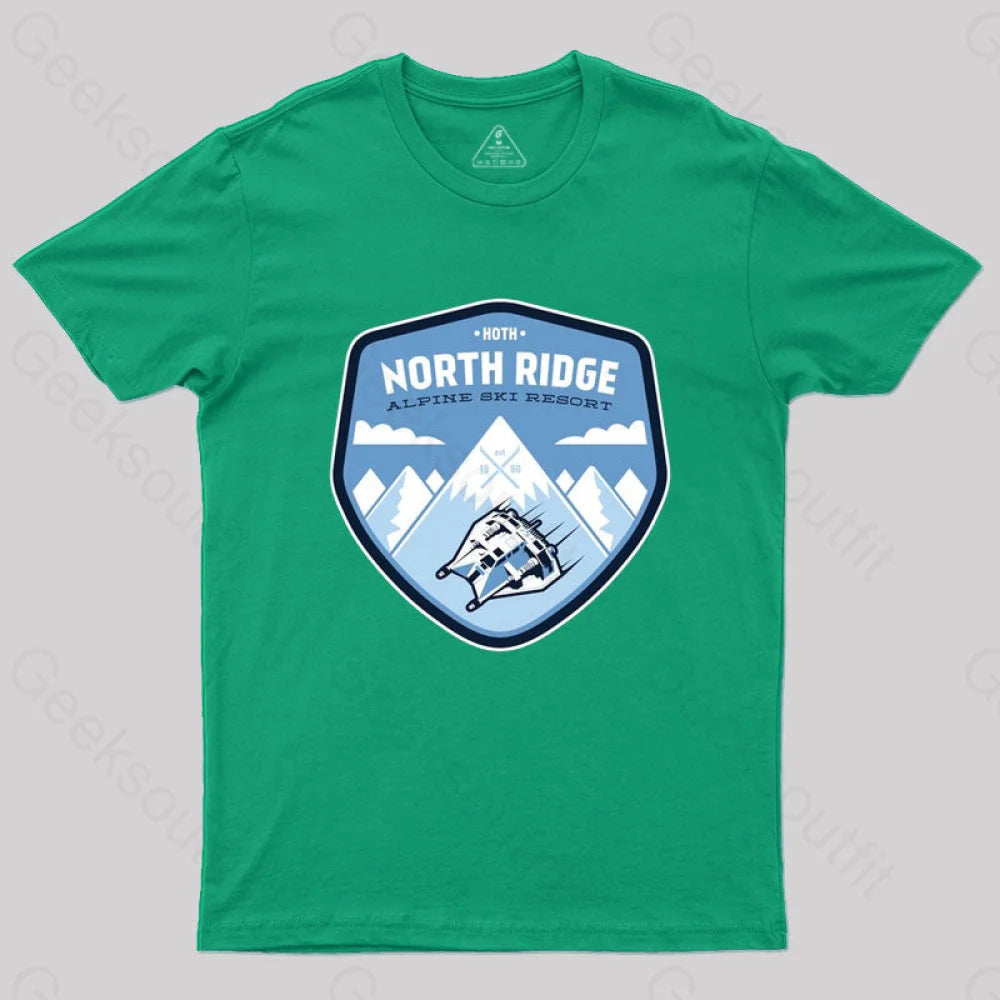 North Ridge Ski Resort T-Shirt Green / S