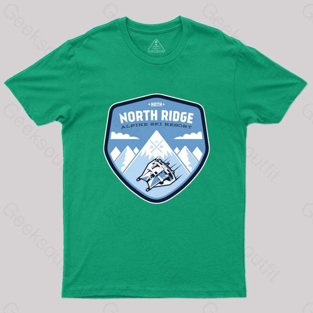 North Ridge Ski Resort T-Shirt Green / S