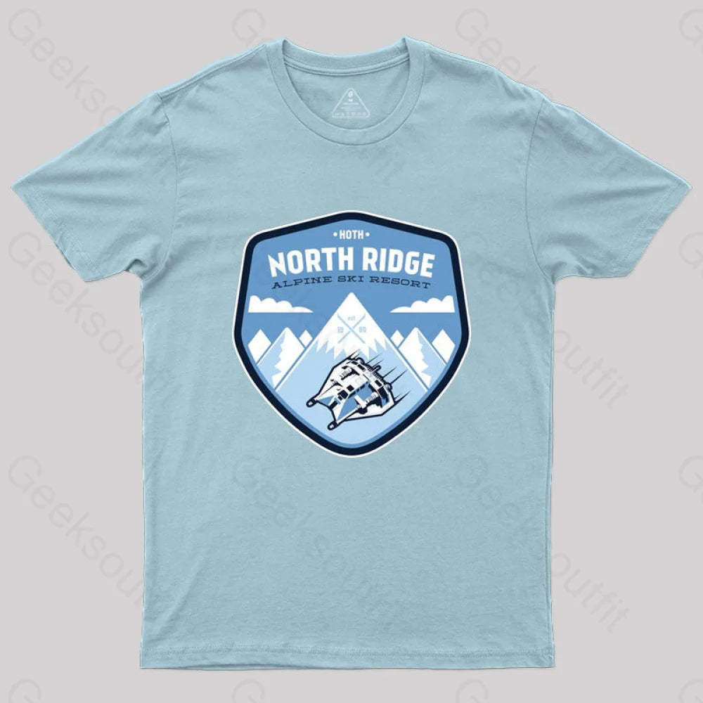 North Ridge Ski Resort T-Shirt Light Blue / S