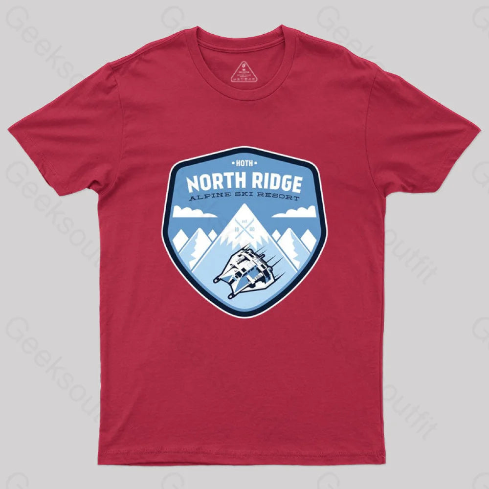 North Ridge Ski Resort T-Shirt Red / S