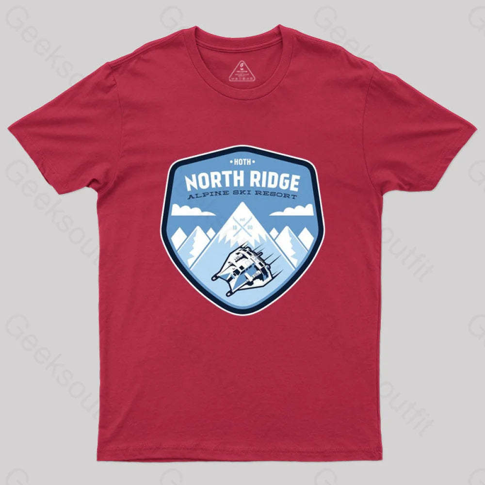 North Ridge Ski Resort T-Shirt Red / S