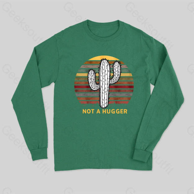 Not A Hugger Vintage Long Sleeve T-Shirt Green / S
