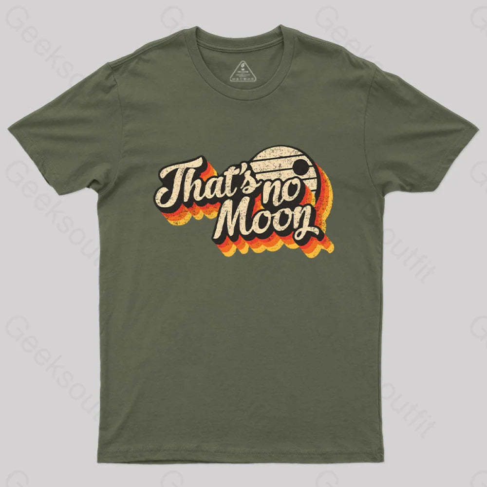 Not A Vintage Moon T-Shirt Army Green / S