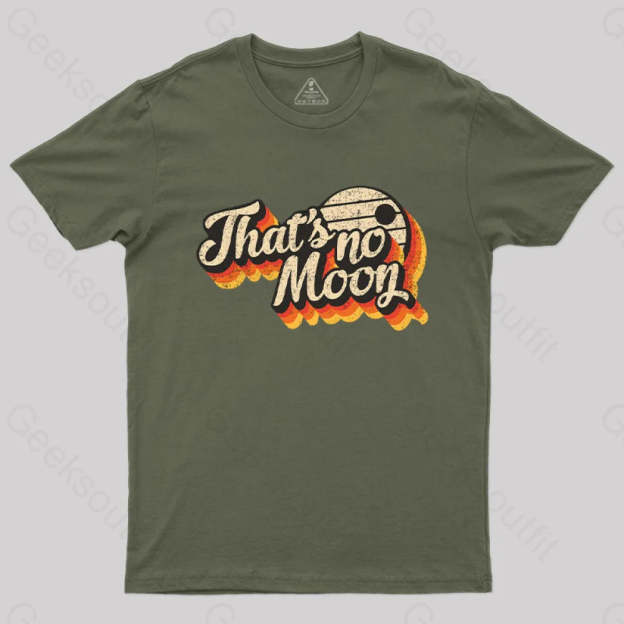 Not A Vintage Moon T-Shirt Army Green / S