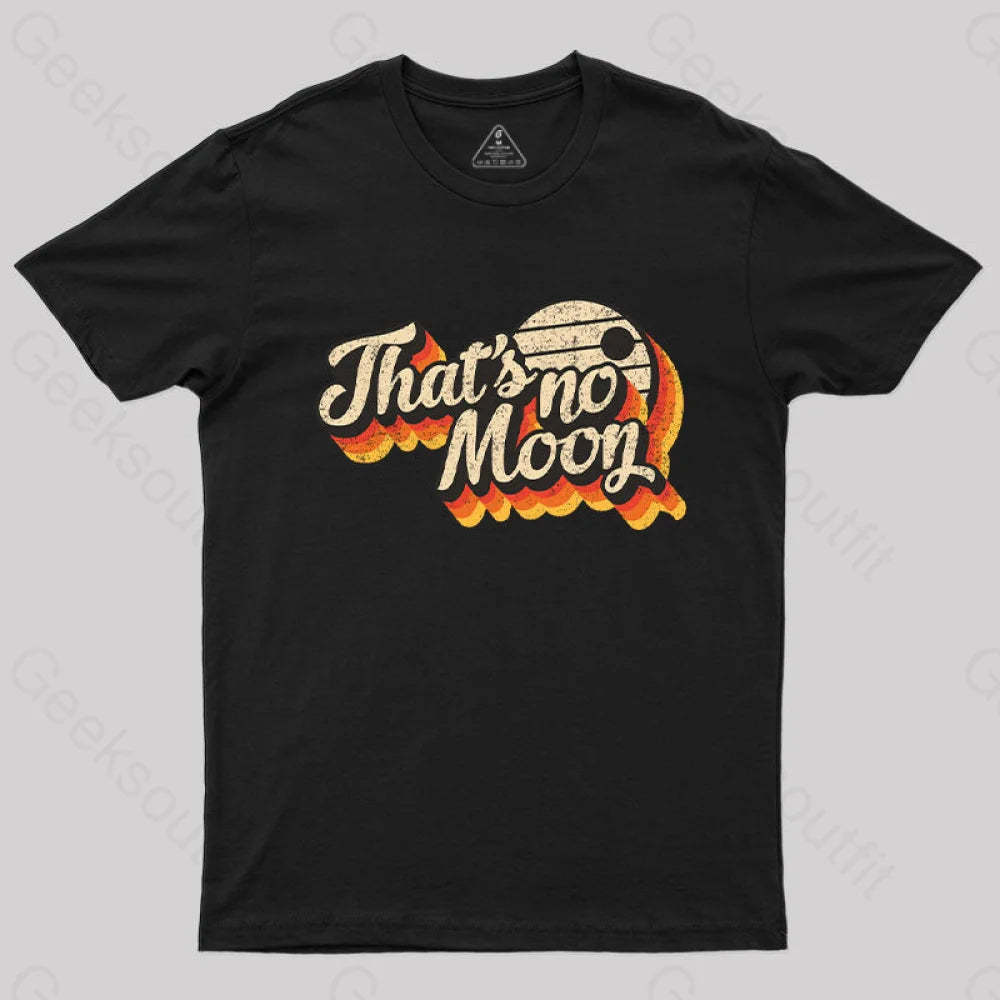 Not A Vintage Moon T-Shirt Black / S